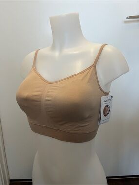 NWT 2x Jockey Seamless Wireless Bralette in Nude Tan & Black